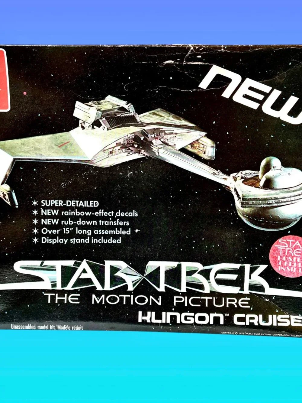 Star Trek The Motion Picture Klingon Cruiser Model Kit Vintage 1979 AMT Open Box